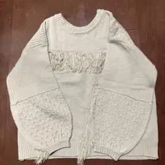 新品ニコアンド[人気スタッフプロデュース企画]2WAYゆるニットグレー