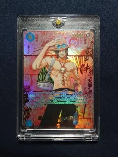 ワンピースカードゲーム　エース　レッドスーパーパラレル（コミパラ）