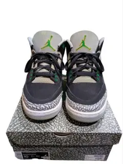 早い者勝ち☆Air Jordan 3 Retro 28cmブラック/グリーン