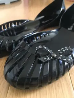 marie femmeマリーファム24cmサンダル　メリッサ風　フラットシューズ