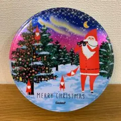 ゴンチャロフ　クリスマス　缶　空缶　小物入れ　サンタ　ツリー