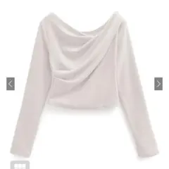 【新品タグ付き】ドレープカシュクールトップス dk1362