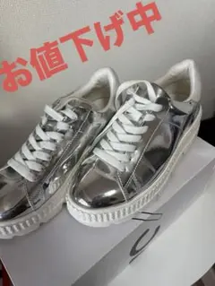 DOUBLE STANDARD CLOTHING シルバー スニーカー　Lのサムネイル