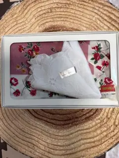 KENZO ハンカチ 2枚セット 花柄 ホワイト ピンクのサムネイル