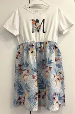 SHEIN フラワープリント 半袖ワンピース 140