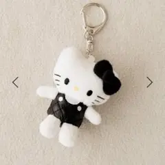 ローリーズファーム　ハローキティ　トイキーホルダー　キルティング【ブラック】