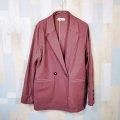 WEGO  ladies　テーラードジャケット　Ｍ　くすみカラー　パープル