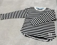 après les cours ストライプ長袖カットソー