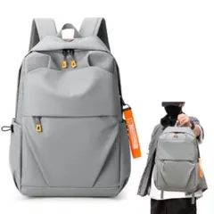 グレー耐水性リュック・バックパック6点