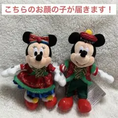 ディズニー クリスマス 2025 ミッキー ミニー ぬいぐるみバッジB