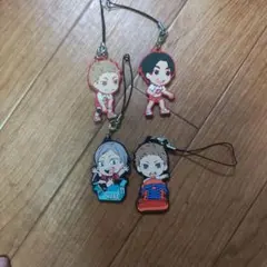 ハイキュー 音駒 ラバーストラップ 4個セット