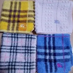 バーバリータオルハンカチセット、ピンク他