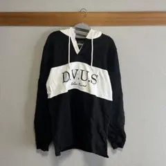【美品】Deviluse - プルオーバーパーカー 白黒のサムネイル