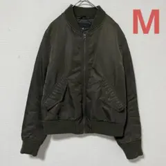 UNIQLO MA-1 ブルゾン M カーキ 中綿 ジャケット
