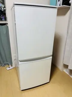 30日迄！送料無料◆中古★SHARP 137L 冷蔵庫【SJ-D14B-W】 SHARP 中古 冷蔵庫 シャープ 一人暮らし 137L ボトムフリーザー