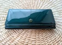 MARY QUANT エナメル がま口 長財布 グリーンのサムネイル