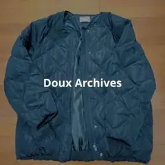Doux Archives ダウンジャケット Fサイズ　ノーカラー
