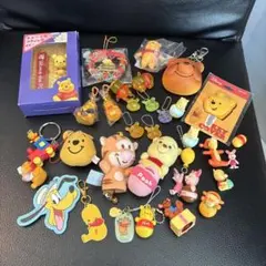 22メルカリ祭くまのプーさん ストラップ キーホルダー 大量セット まとめ売り