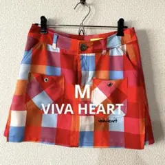 VIVAHEAT チェック柄ゴルフスカート