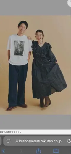 coen 高山都コラボ　デニムフリルワンピース