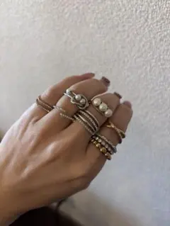 シルバー925刻印あり含む　ファッションリング まとめて