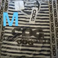 M　cdgコムデギャルソンCDG ボーダー長袖ＴシャツロングスリーブロンTシャツのサムネイル