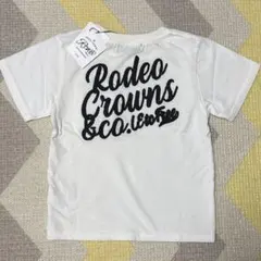 新品未使用 RODEO CROWNS ロデオ キッズ 白色 半袖 Tシャツ M