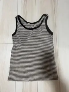 ストライプ ノースリーブ タンクトップ
