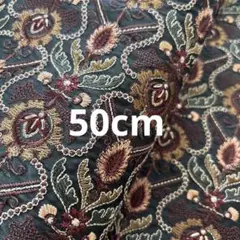 インド刺繍生地　　50cm
