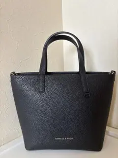 CHARLES & KEITH ブラック トートバッグ