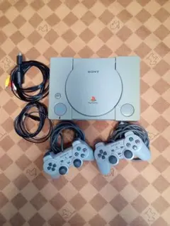 SONY PlayStation 本体 コントローラー2個付き