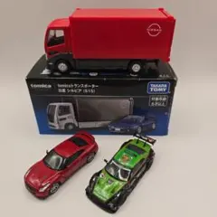 ☆タカラトミー トランスポーターのみ×2台 京商&エフトイズ GT-R×2台