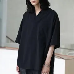 【美品・完売品】WASHER H/S SKIPPER SHIRT チャコール Mのサムネイル