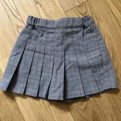 UNIQLO チェック柄 プリーツスカート 100