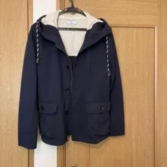 メンズフードジャケット　ネイビー
