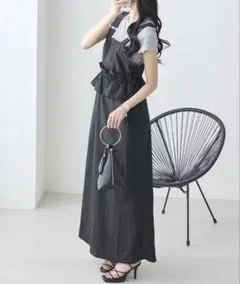 ZOZOTOWN ほぼ新品‼️ジッパー使いペプラムジャンスカ❗️