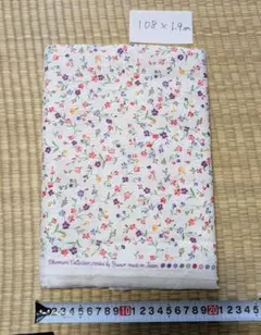 ダブルガーゼ生地　シャルマンコレクション YUWA　花柄　赤　1.9m