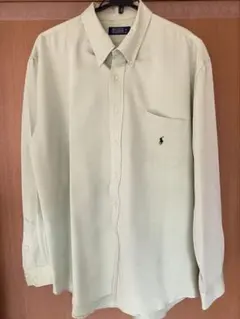 90’s Polo Ralph Lauren 長袖シャツ グリーンXL 古着