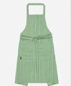 新品未使用　マリメッコ ウニッコ エプロン　　グリーン　オレンジ マリメッコ「ウニッコ」リーフグリーン×コーラルレッドの新作