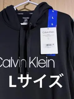 Calvin Klein ブラック フード付きパーカー L