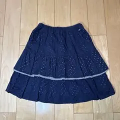 ファミリア f.dash ネイビースカート 150cm