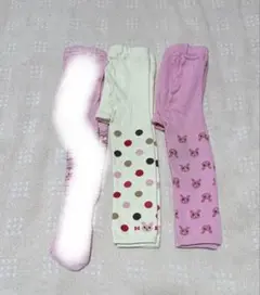 ミキハウス　ベビーレギンス　タイツ　90cm