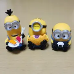 ミニオンズもぐもぐFig.ボブ　ケビン　スチュアート　ガチャ　3個セット