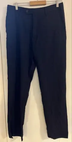 ユニクロ　ストレッチウールパンツ ネイビー ウエスト85cmのサムネイル