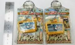 (未使用品2個) スーパーマリオブラザーズ カセット型デジタル音声キーホルダー