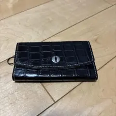 タケオキクチ クロコダイル型押しキーケース
