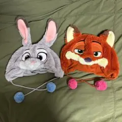 ズートピア ファンキャップ 2点セット　ニック　ジュディ