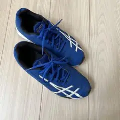 asics スポーツシューズ 青 24.5㌢