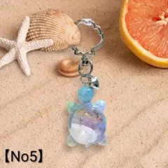 【No5】 海亀 海 貝殻サンゴ砂 立体的
