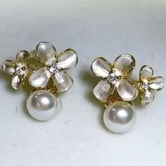 花珠級 本真珠 パールピアス　シルバー ベビーパール 6mm